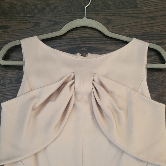 Designer cocktail dress from Karen Millen, knee length champagne 8 US - Picture 4 of 5